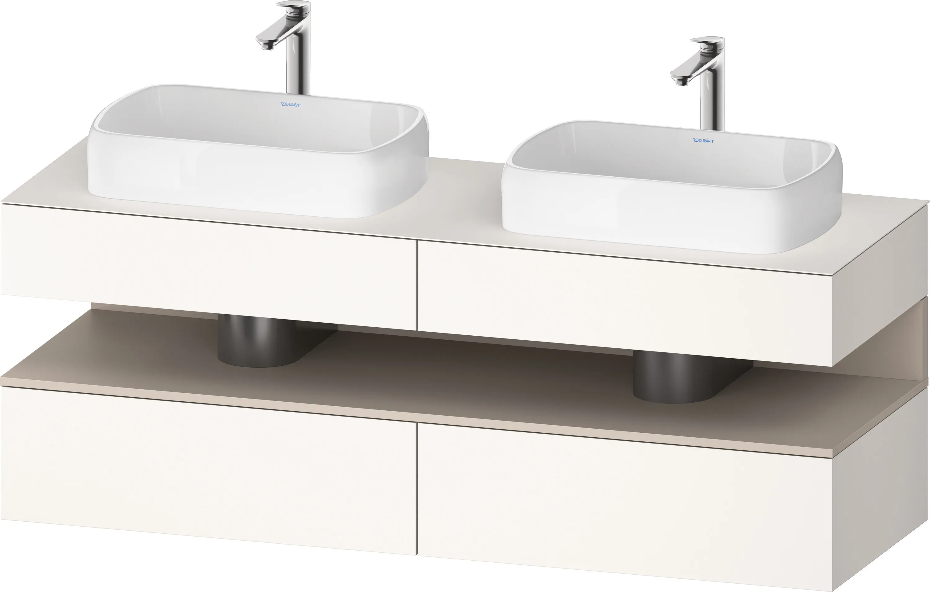 Duravit Waschtischunterschrank wandhängend „Qatego“ 160 × 60 × 55 cm