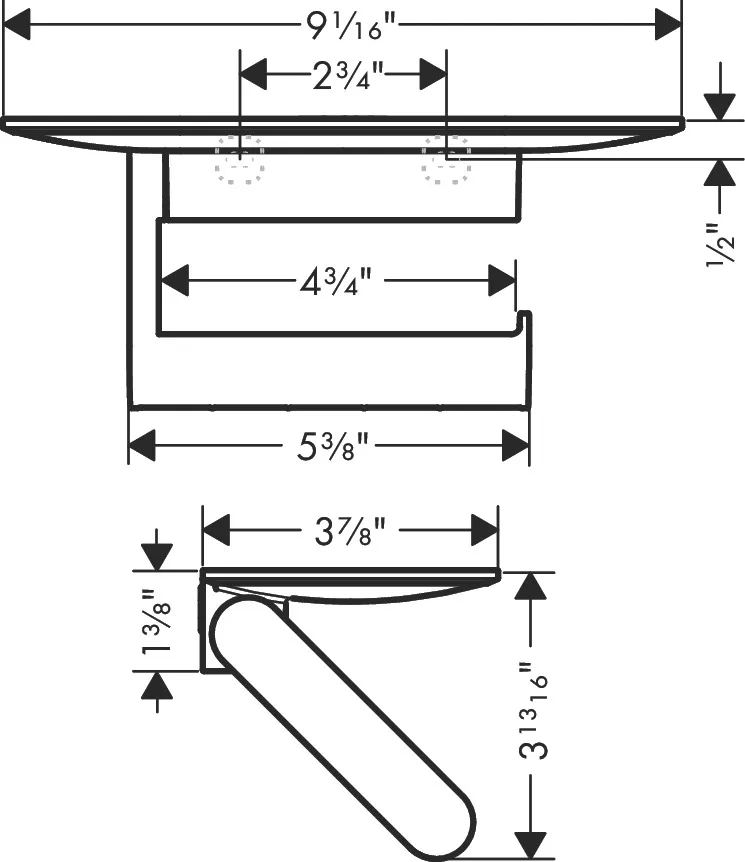 Papierrollenhalter WallStoris mitAblage mattschwarz Papierrollenhalter WallStoris mitAblage mattschwarz