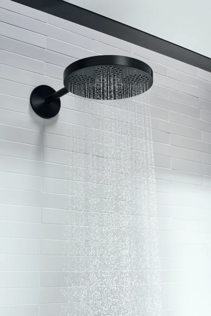 Hansgrohe AXOR One Kopfbrause 280 2jet mit Brausearm mattschwarz