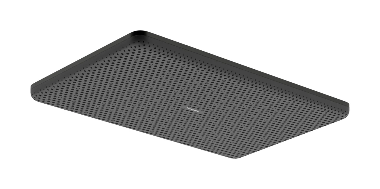 Hansgrohe Raindance Alive Q Kopfbrause, Brushed Black Chrome, 214 x 343 mm, 1-Jet, verstellbarer Winkel, DropGuard, G 1/2 Hansgrohe Raindance Alive Q Kopfbrause, Brushed Black Chrome, 214 x 343 mm, 1-Jet, verstellbarer Winkel, DropGuard, G 1/2