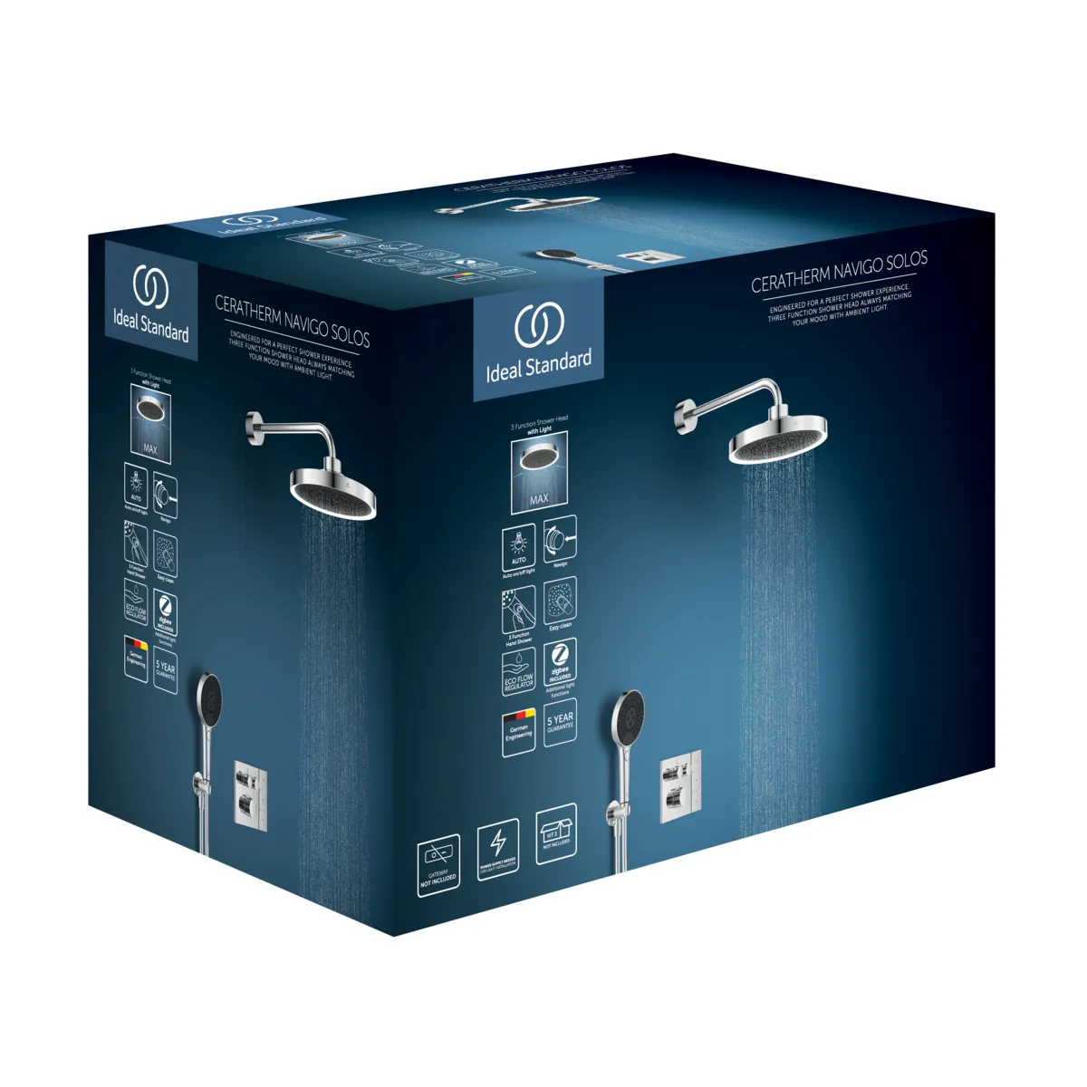 Ideal Standard Ceratherm Navigo Solos Armaturen-Paket, Chrom Ideal Standard Ceratherm Navigo Solos Armaturen-Paket, Chrom