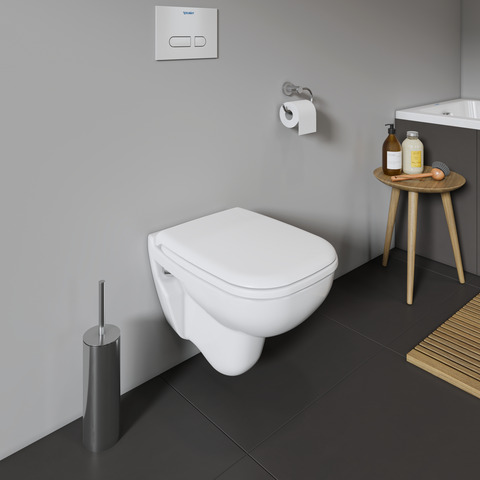 WC-Sitz D-Code Compact mit SoftClose Scharniere Kunststoff, weiß