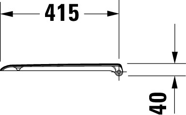 Set Wand-Tiefspül-WC „D-Code“ 35,5 × 36 × 54,5 cm mit Spülrand, Abgang waagerecht, Duravit mit WC-Sitz „D-Code“ 36 × 43 × 4 cm Scharniere Edelstahl