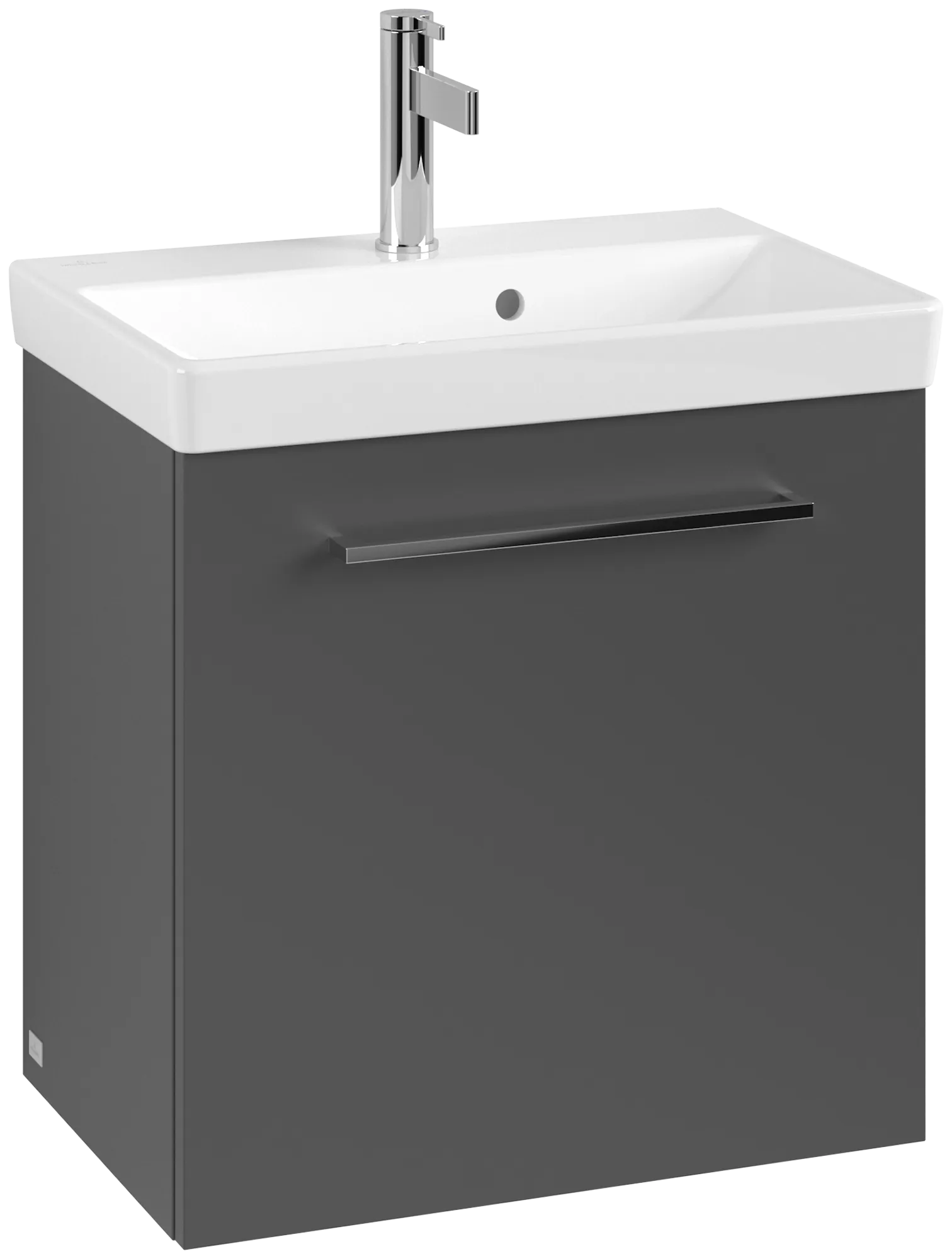 Villeroy & Boch Waschtischunterschrank mit Tür „Avento“ für Schrankwaschtisch 530 × 514 × 352 mm Graphite, Anschlag rechts, Soft Closing, 1 Tür Villeroy & Boch Waschtischunterschrank mit Tür „Avento“ für Schrankwaschtisch 530 × 514 × 352 mm Graphite, Anschlag rechts, Soft Closing, 1 Tür