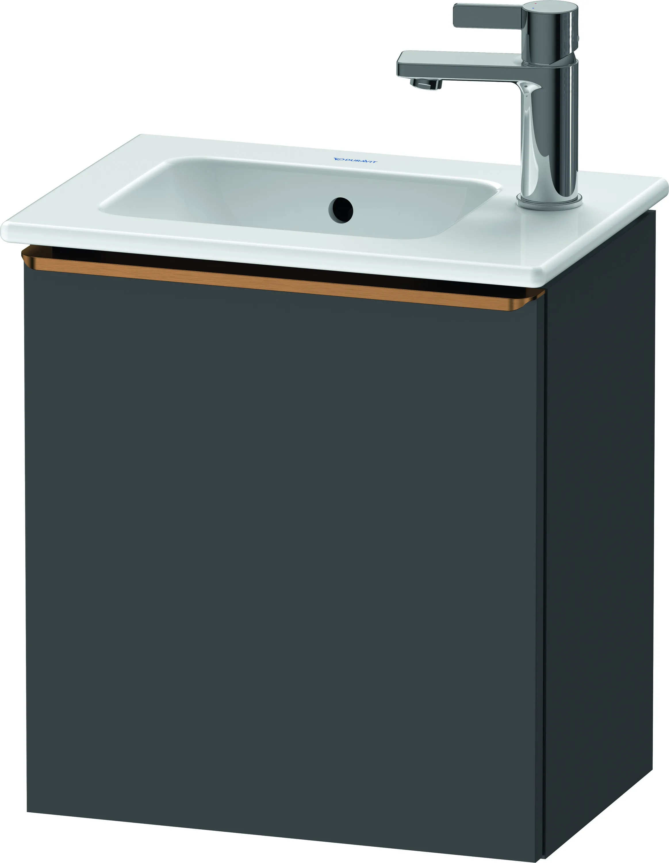 Duravit Waschtischunterschrank wandhängend „D-Neo“ 41 × 44 × 27,4 cm in Graphit Matt