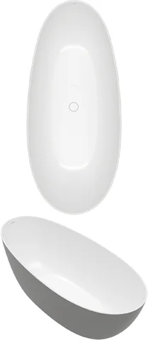 Villeroy & Boch Antao Badewanne, Freistehend, Quaryl, Stone White, 1700x750mm