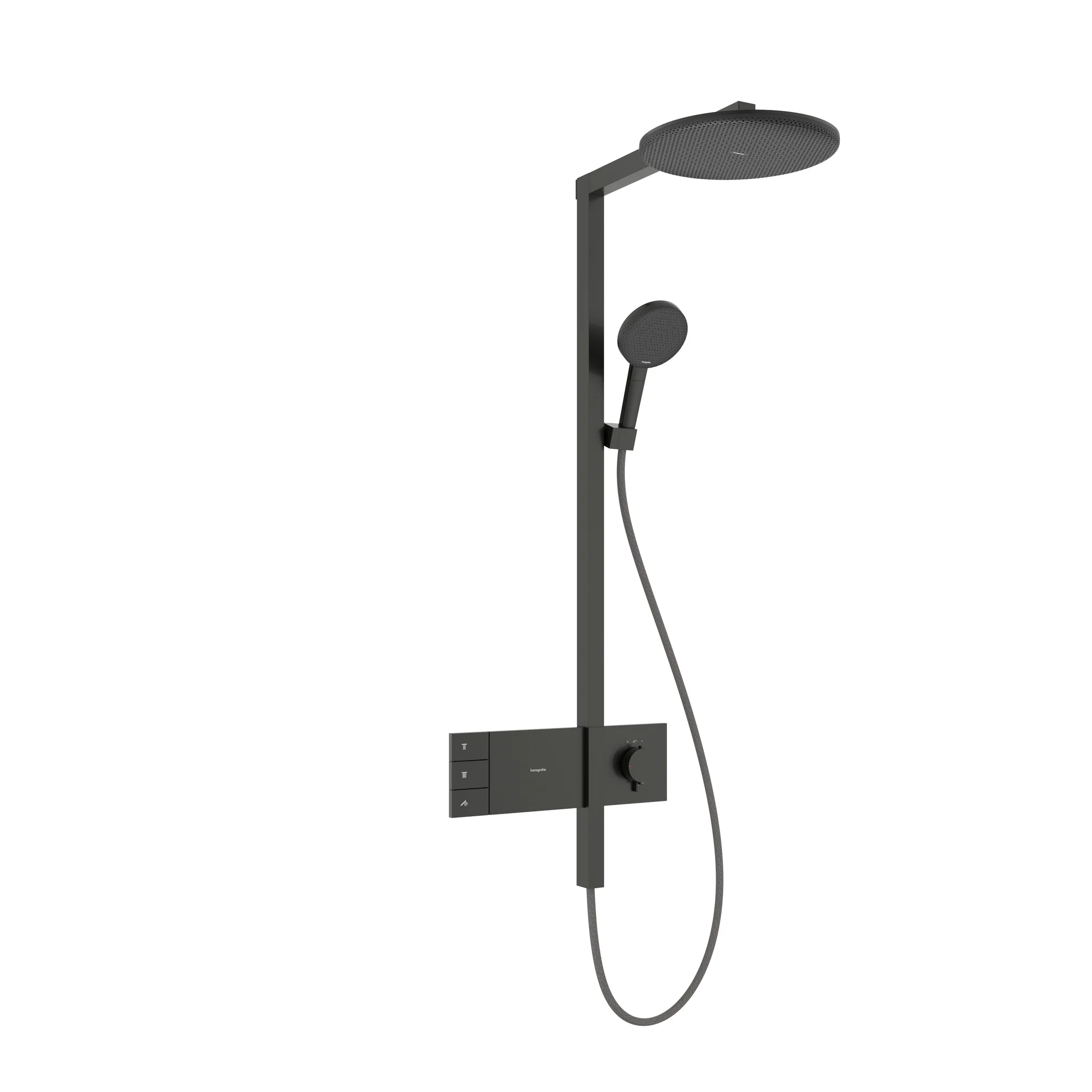 Hansgrohe Raindance Alive S Showerpipe 300 2jet mit Thermostat BBC, Brushed Black Chrome, 150 mm Stichmaß, Aufputzinstallation Hansgrohe Raindance Alive S Showerpipe 300 2jet mit Thermostat BBC, Brushed Black Chrome, 150 mm Stichmaß, Aufputzinstallation