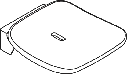 Klappsitz „Serie 802 LifeSystem“ in Anthrazit glänzend / Anthrazit matt Klappsitz „Serie 802 LifeSystem“ in Anthrazit glänzend / Anthrazit matt