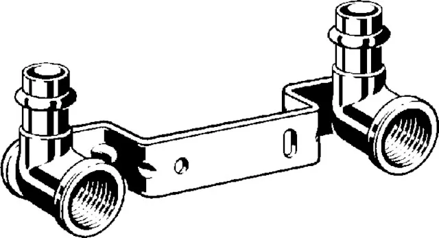 „Sanpress“ Wandscheibe auf Montageschiene 12 mm × 3/8″ × 120 mm „Sanpress“ Wandscheibe auf Montageschiene 12 mm × 3/8″ × 120 mm