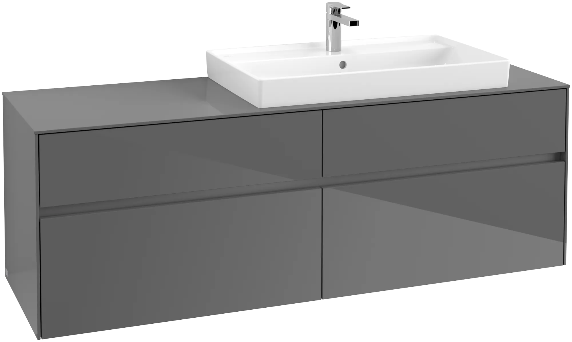 Villeroy & Boch Collaro Waschbeckenunterschrank C027B0 Glossy Grey