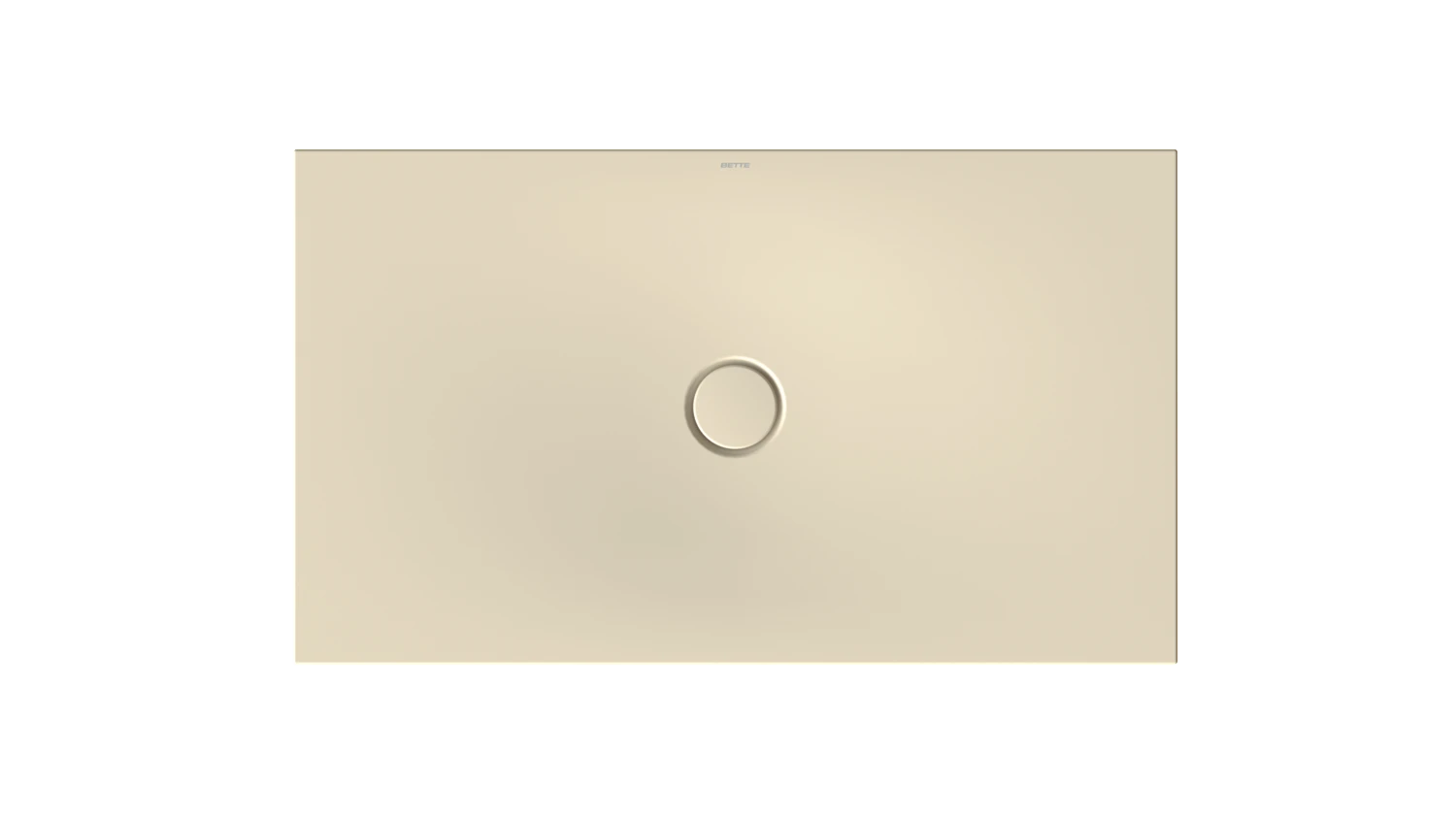 Bette rechteck Duschwanne „BetteFloor“ 1200 × 700 mm ohne Oberflächenbeschichtung, mit BetteGlasur Plus, ohne Wannenträger, in Jasmin