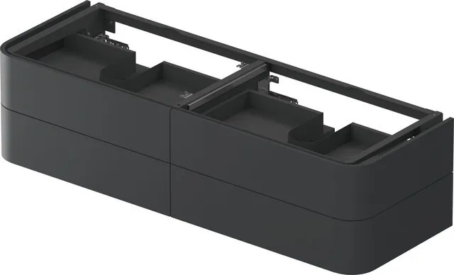 Duravit Waschtischunterschrank wandhängend „Happy D.2 Plus“ 160 × 40,8 × 55 cm Graphit Supermatt Duravit Waschtischunterschrank wandhängend „Happy D.2 Plus“ 160 × 40,8 × 55 cm Graphit Supermatt