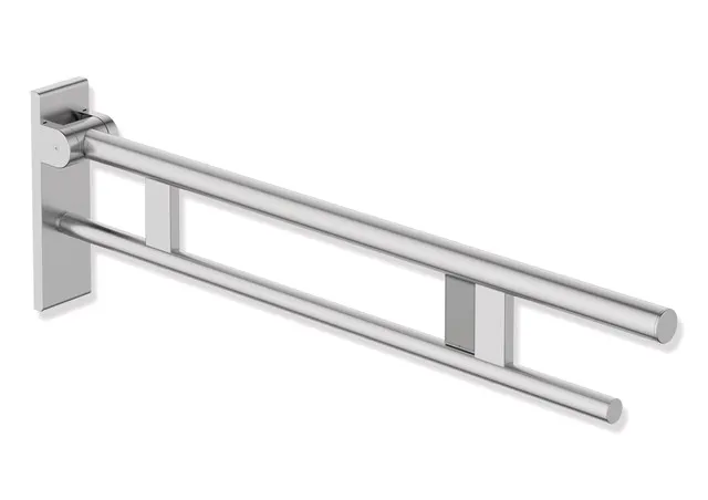 HEWI Stützklappgriff Duo System 900 Edelstahl matt geschliffen 850 mm