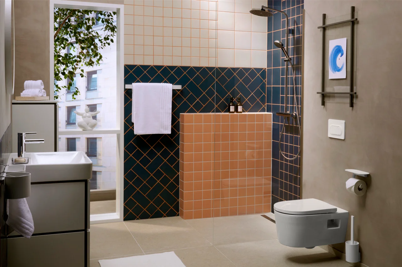 Hansgrohe Activera S Showerpipe 240 1jet EcoSmart mit Ecostat Fine Varia, Chrom