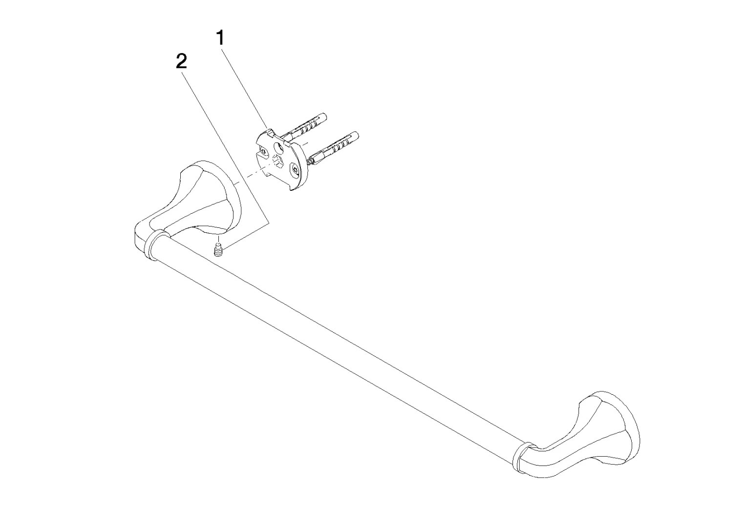 Badetuchhalter MADISON Chrom 83045361