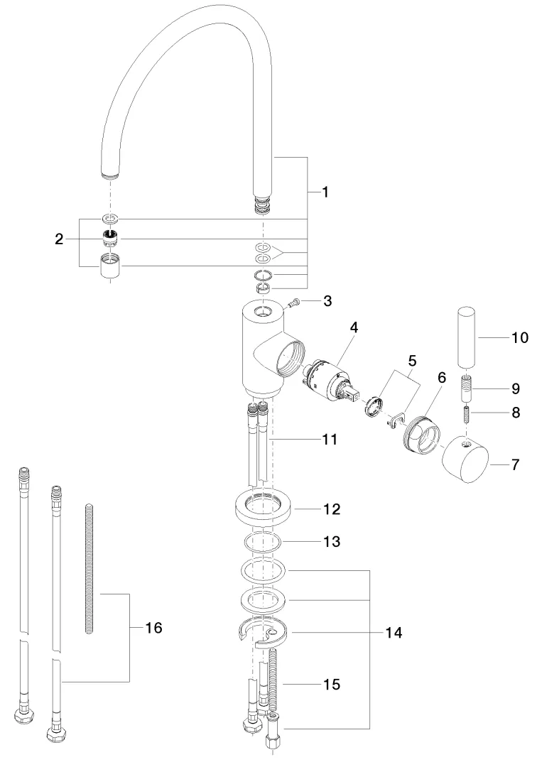 Dornbracht Einhebelmischer TARA Chrom gebürstet (Edelstahl-Look), Ausladung 236 mm, schwenkbarer Auslauf 360°, luftangereicherter Strahl, Armaturenhöhe 400 mm, Höhe bis Luftsprudler 230 mm, Bohrungsdurchmesser 35 mm, max. Durchfluss 7 l/min bei 3 bar Fli Dornbracht Einhebelmischer TARA Chrom gebürstet (Edelstahl-Look), Ausladung 236 mm, schwenkbarer Auslauf 360°, luftangereicherter Strahl, Armaturenhöhe 400 mm, Höhe bis Luftsprudler 230 mm, Bohrungsdurchmesser 35 mm, max. Durchfluss 7 l/min bei 3 bar Fli