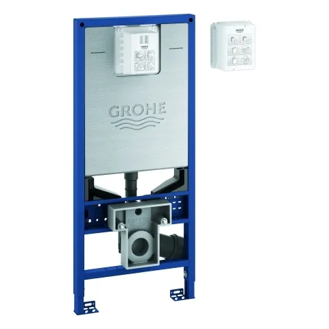WC-Element Rapid SLX 39865, 1,13 m Bauhöhe, mit Spülstromdrossel, mit Stromanschluss (Klemmdose) und Wasseranschluss für Dusch-WC, für Vorwand- oder Ständerwandmontage, je 1 Revisionsschacht für kleine und große Betätigungen, ohne Wandwinkel WC-Element Rapid SLX 39865, 1,13 m Bauhöhe, mit Spülstromdrossel, mit Stromanschluss (Klemmdose) und Wasseranschluss für Dusch-WC, für Vorwand- oder Ständerwandmontage, je 1 Revisionsschacht für kleine und große Betätigungen, ohne Wandwinkel