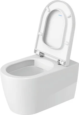 Duravit Wand-Tiefspül-WC inkl. WC-Sitz „ME by Starck“ 37,35 × 57 × 39,5 cm, Befestigung sichtbar, ohne Spülrand