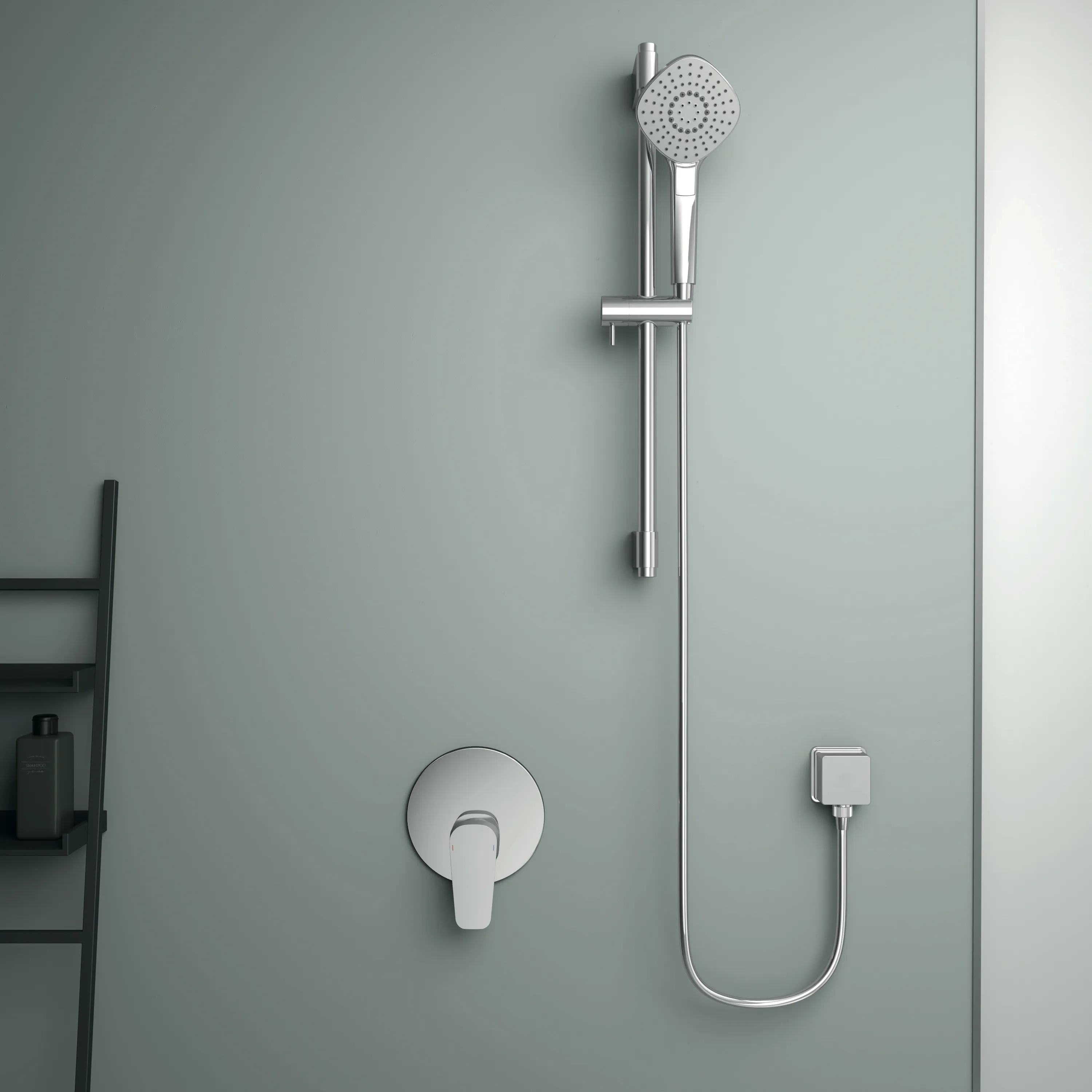 Brausekombi. Idealrain Evo, 600mm, 3-Funktionshandbrause Diamond Durchmesser:115mm, Chrom Brausekombi. Idealrain Evo, 600mm, 3-Funktionshandbrause Diamond Durchmesser:115mm, Chrom