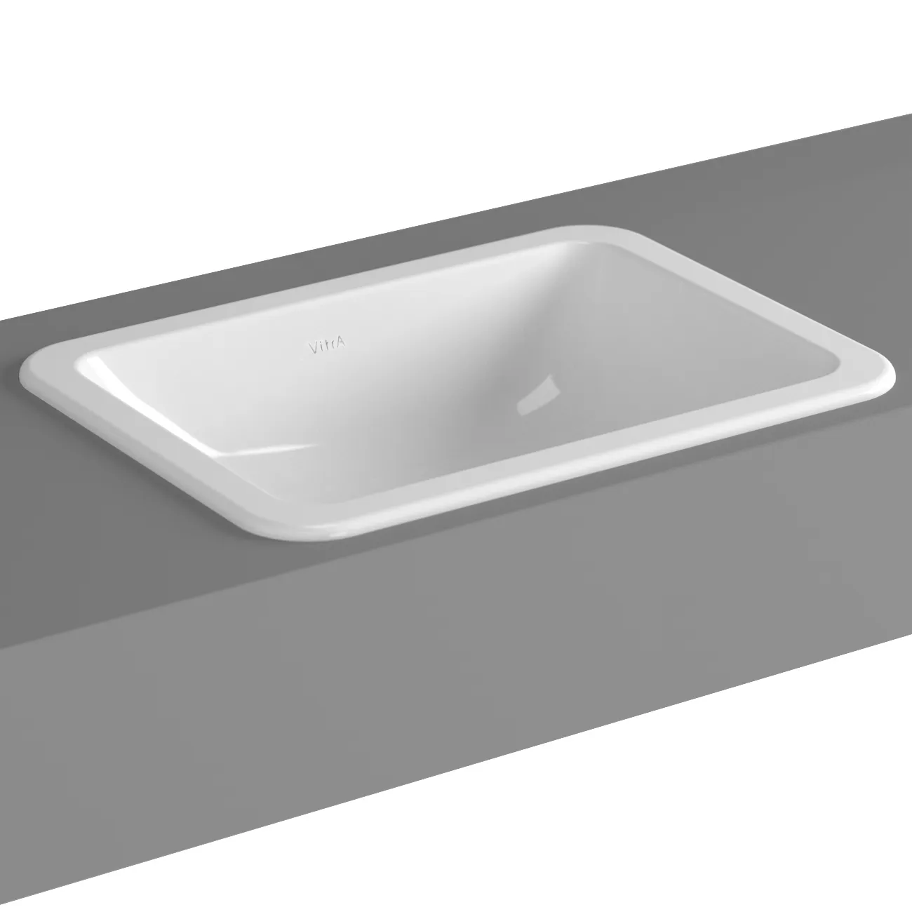 VitrA S20 Einbauwaschtisch 50x37cm, Weiß Hochglanz VitrA S20 Einbauwaschtisch 50x37cm, Weiß Hochglanz