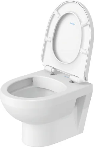 Duravit Wand-Tiefspül-WC Compact inkl. WC-Sitz „No.1“ 36,5 × 48 × 40 cm in Weiß Hochglanz, Befestigung sichtbar, ohne Spülrand Duravit Wand-Tiefspül-WC Compact inkl. WC-Sitz „No.1“ 36,5 × 48 × 40 cm in Weiß Hochglanz, Befestigung sichtbar, ohne Spülrand