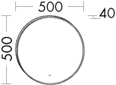 burgbad Spiegel „Mya“ 500 × 500 mm burgbad Spiegel „Mya“ 500 × 500 mm