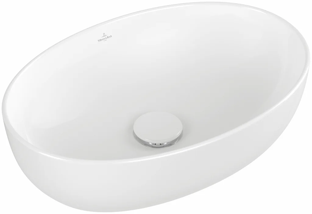 Villeroy & Boch Aufsatzwaschbecken Artis Oval Weiß Alpin 480x325x135mm TitanCeram glänzend Villeroy & Boch Aufsatzwaschbecken Artis Oval Weiß Alpin 480x325x135mm TitanCeram glänzend