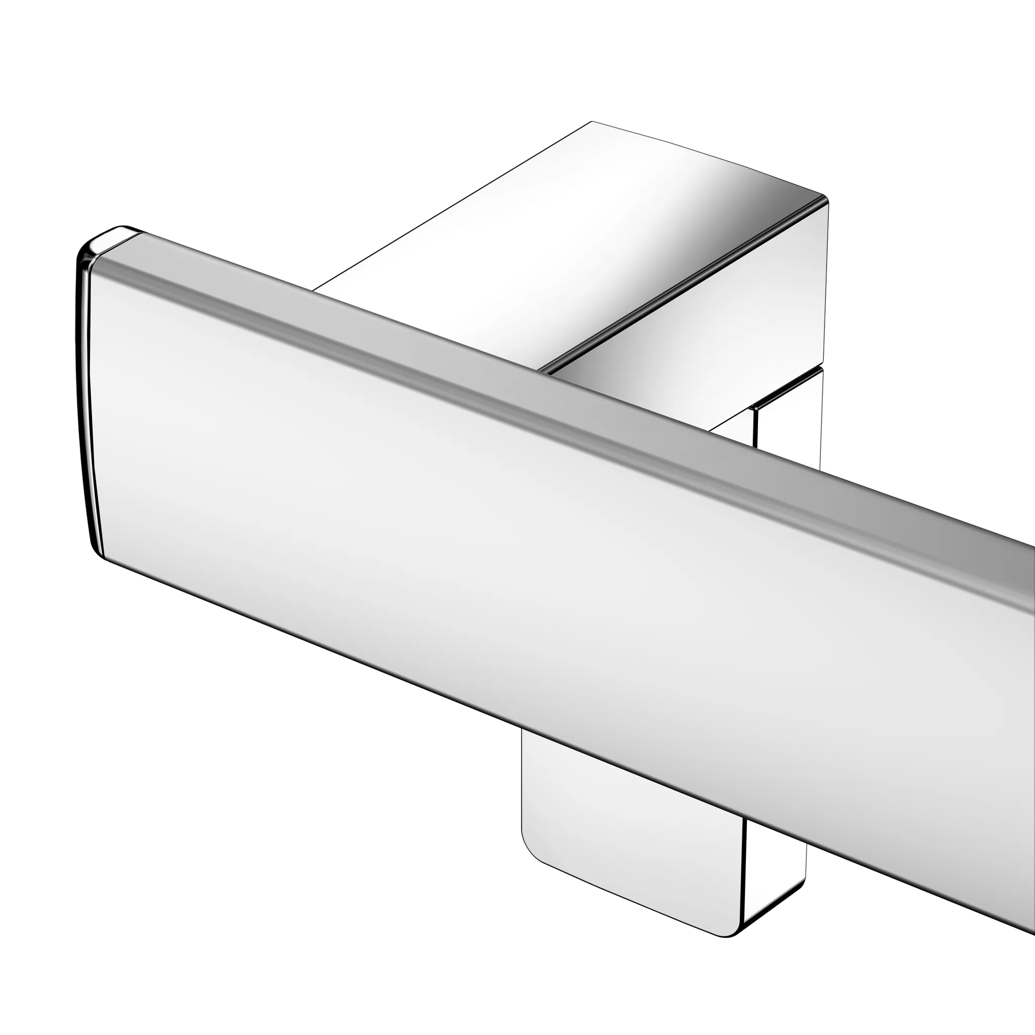 KEUCO Winkelgriff „Axess“ 400 × 800 mm Ausführung rechts, in Silber (eloxiert)