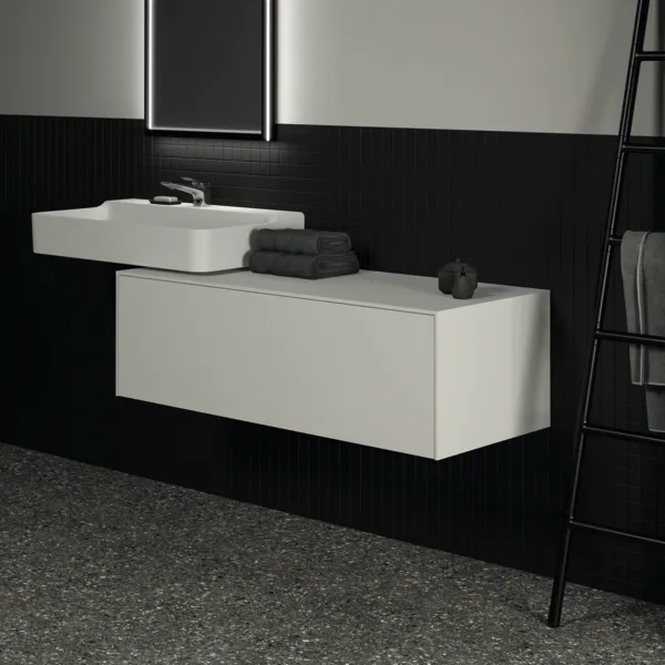 Ideal Standard Waschtischunterschrank „Conca“ 120,2 × 37 × 50,5 cm Weiß matt lackiert