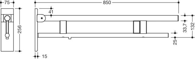 HEWI Stützklappgriff „System 900“