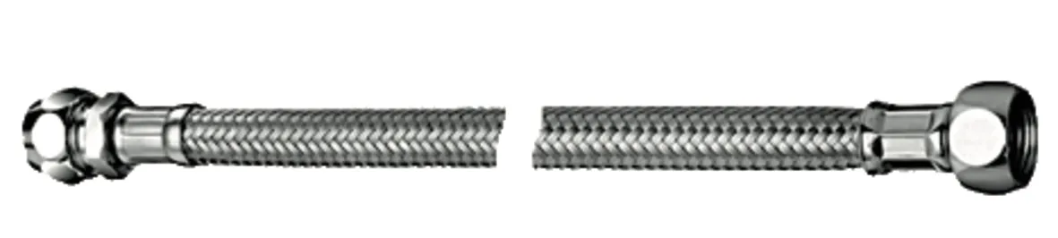 Schlauch Clean-Fix S, flexibel, 500 mm, Zugfeste Messing-Konus-Quetschverschraubung Ø 10 mm (DN 10 G 3/8 AG), Überwurfmutter G 3/8 IG Schlauch Clean-Fix S, flexibel, 500 mm, Zugfeste Messing-Konus-Quetschverschraubung Ø 10 mm (DN 10 G 3/8 AG), Überwurfmutter G 3/8 IG