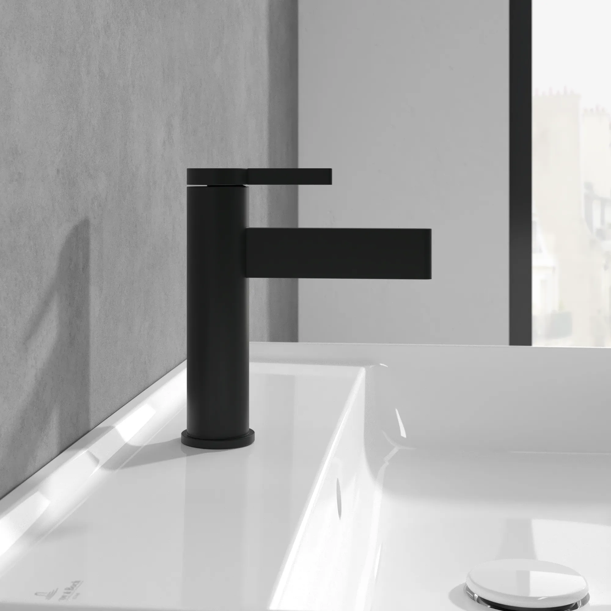 Villeroy & Boch Einhebel-Waschtischarmatur Dawn, 38x149x166mm, Matt Black