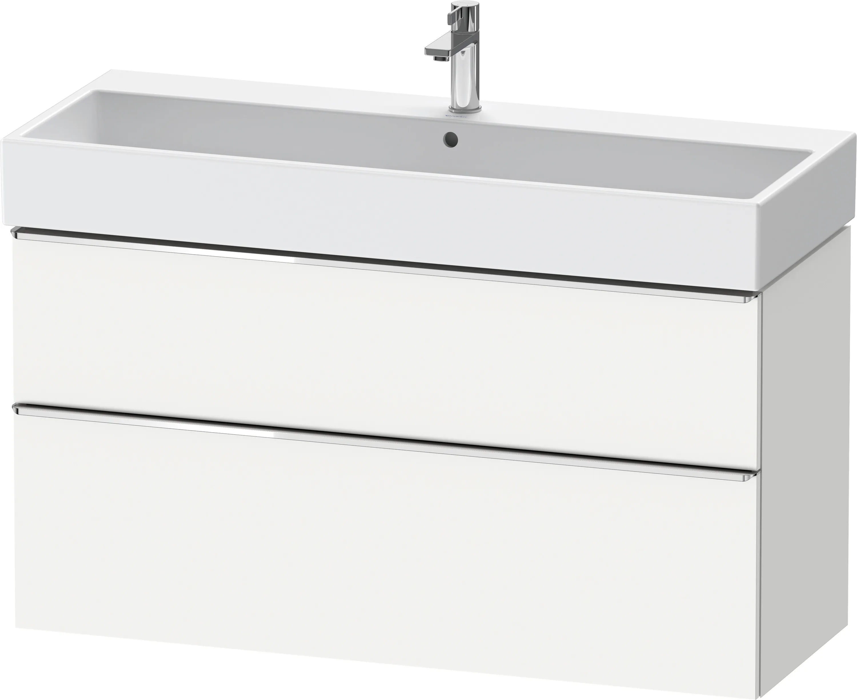 Duravit Waschtischunterschrank wandhängend „D-Neo“ 118,4 × 62,5 × 44,2 cm Weiß Matt