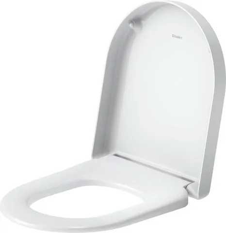Duravit Univ.WC-Sitz D-shaped Tief 432mm Ülap Absenkaut. abnehmb. Scharn. Edelst. We