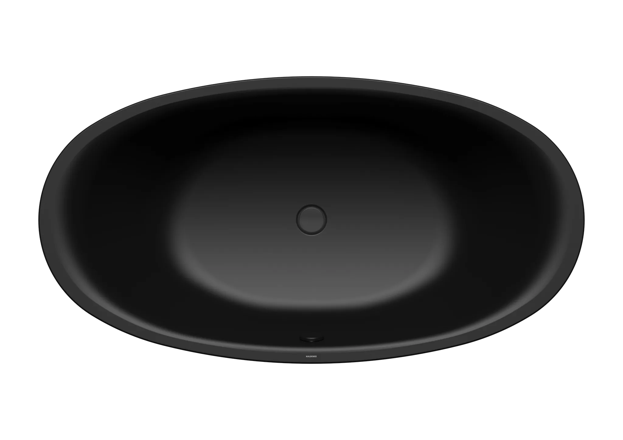 Kaldewei Badewanne „Ellipso Duo Oval“ 190 × 100 cm in schwarz matt