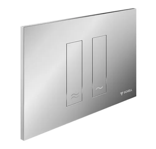 WC-Betätigungsplatte MONTUS TOWER, Frontplatte chrom