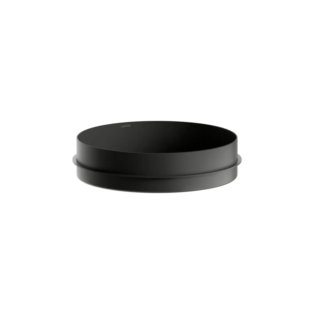 Laufen Einbauwaschtisch UNISONO rund 400 x 400 x 114 mm in schwarz matt