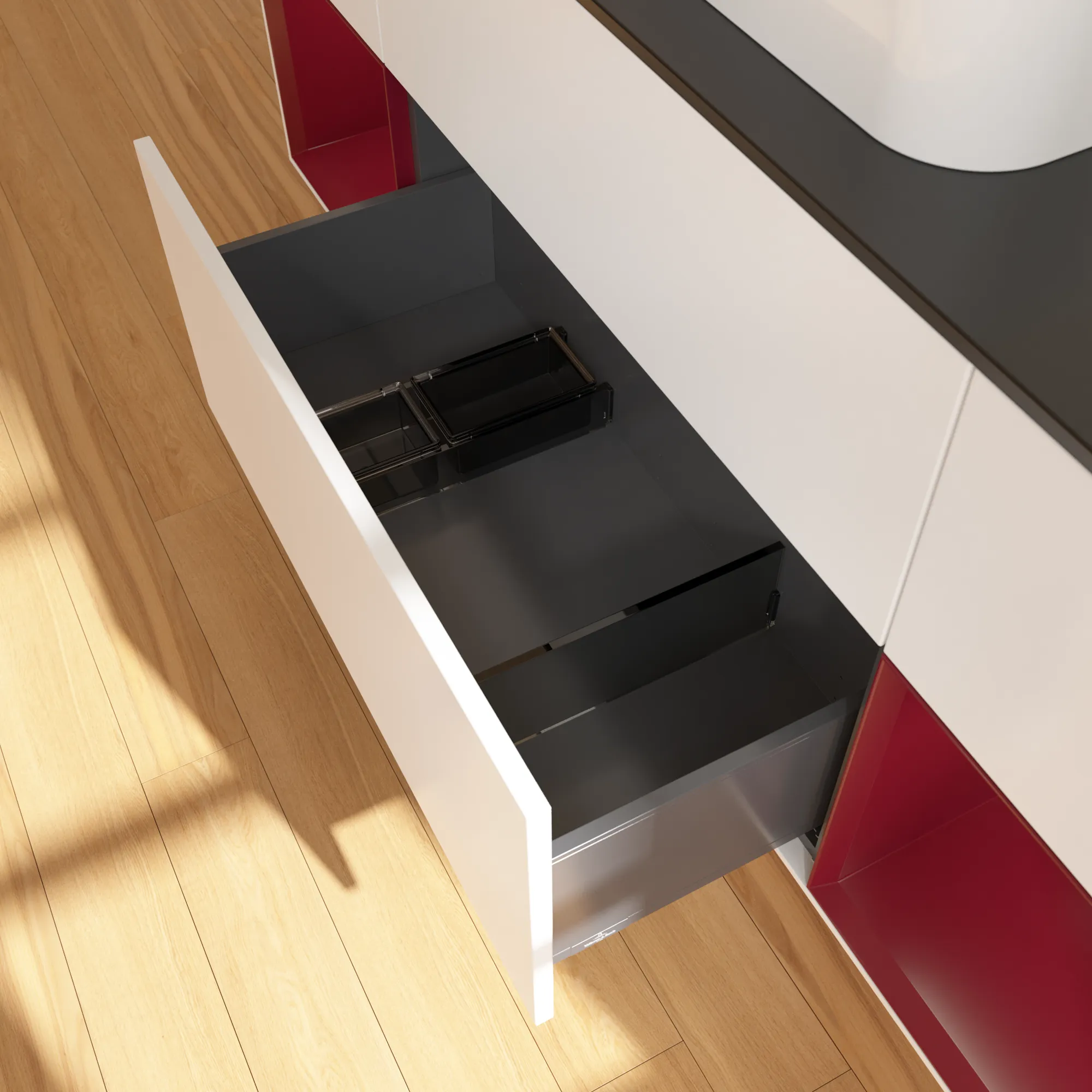 Villeroy & Boch Waschtischunterschrank „Finion“ für Schrankwaschtisch 1600 × 603 × 501 mm White Matt Lacquer, für Becken mittig