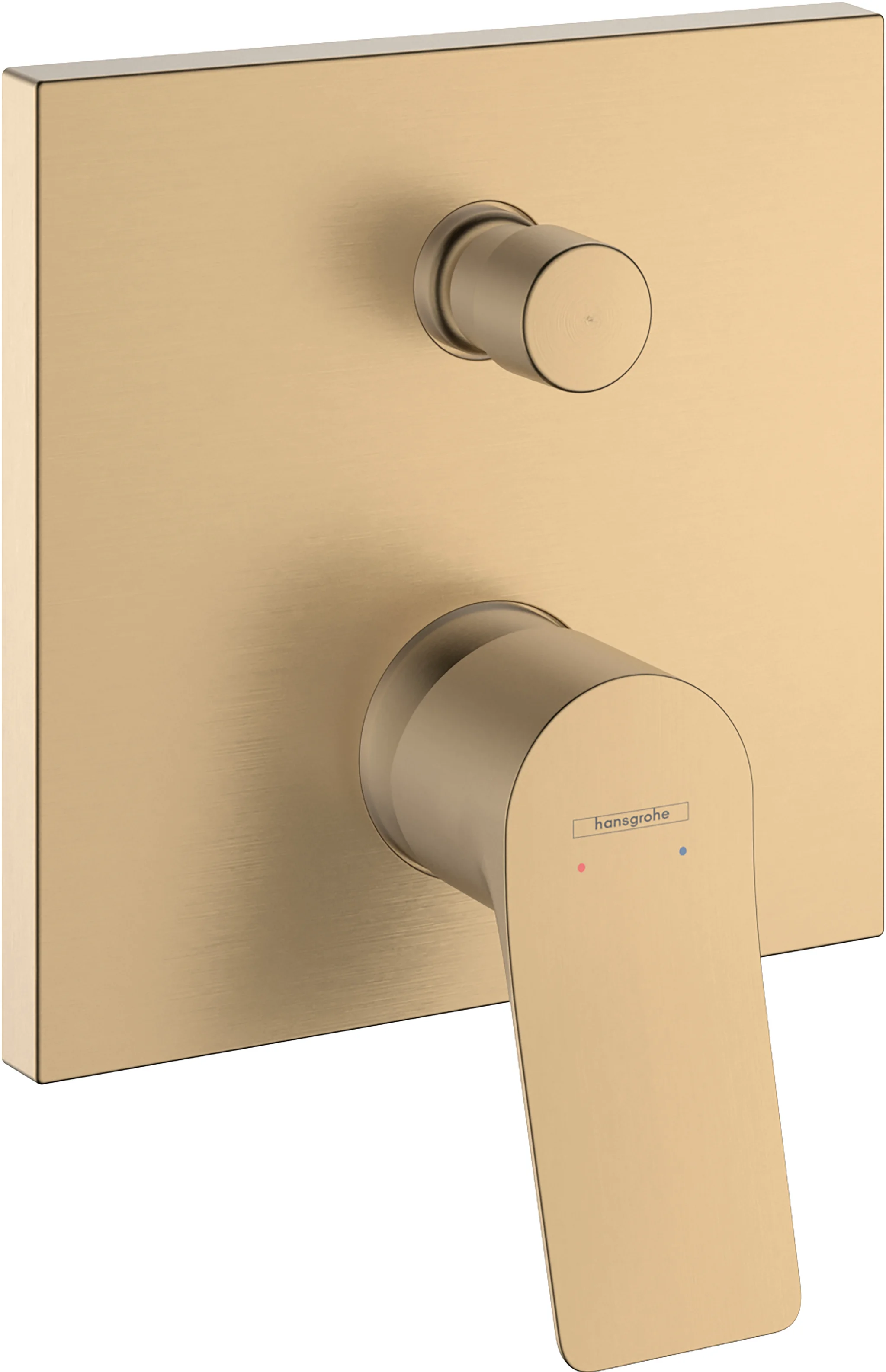 Hansgrohe Vivenis Einhebel-Wannenmischer Unterputz Brushed Bronze, 2 Verbraucher, Keramikmischsystem, Temperaturbegrenzung einstellbar