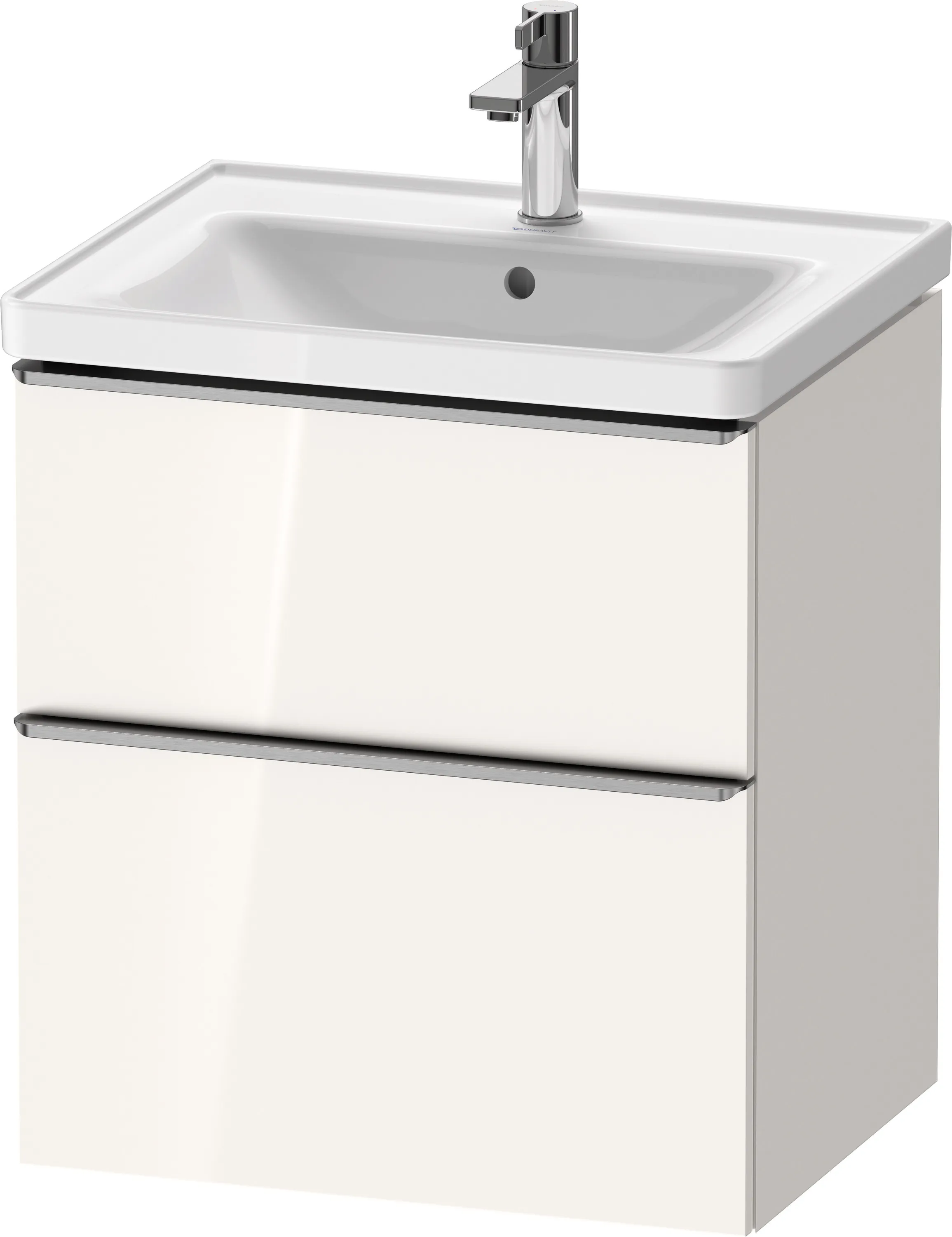 Duravit Waschtischunterschrank wandhängend „D-Neo“ 58,4 × 62,5 × 45,2 cm Weiß Hochglanz
