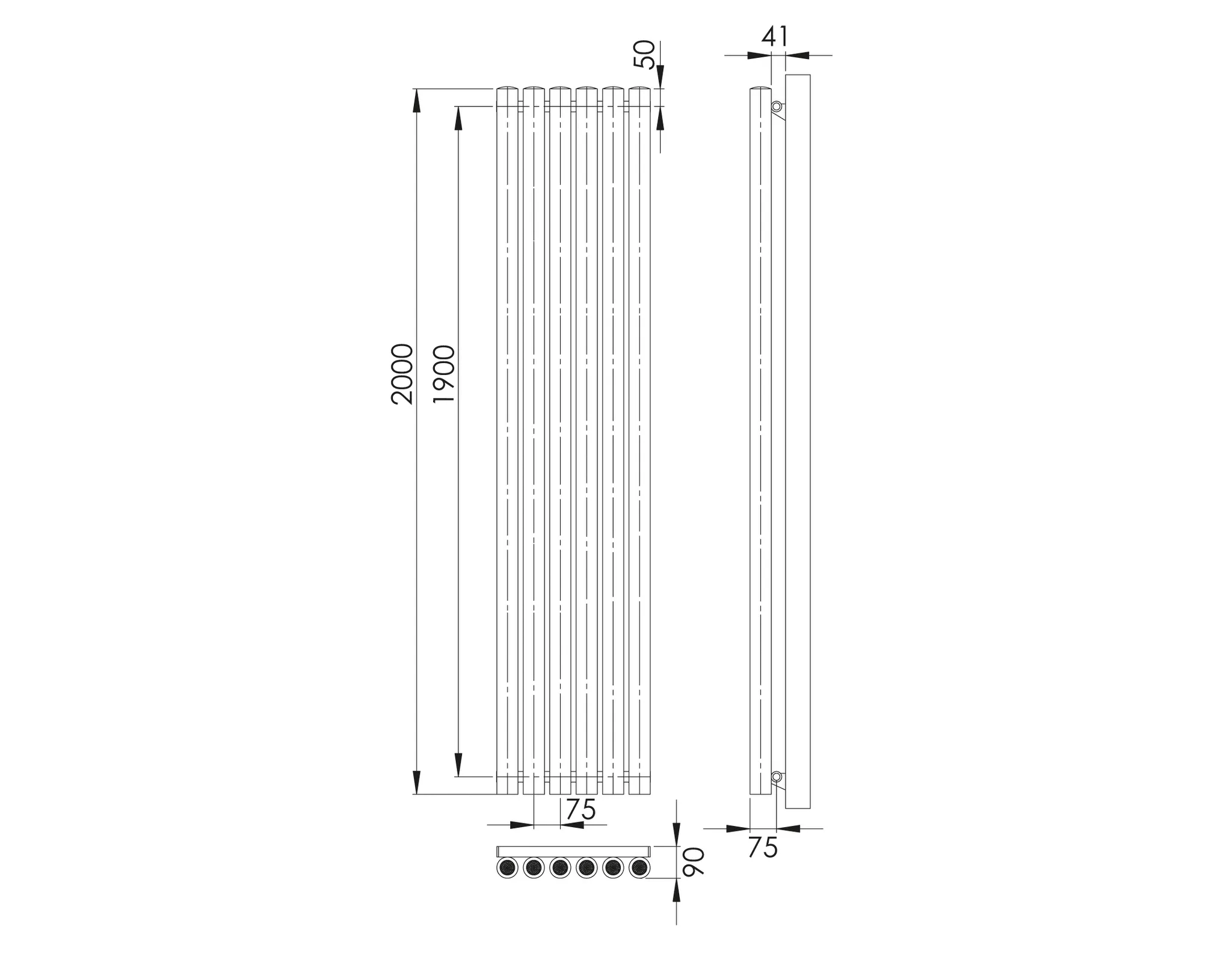 ASW Hygieneheizkörper einreihig „Climaster“ C1E 73,5 × 200 cm ASW Hygieneheizkörper einreihig „Climaster“ C1E 73,5 × 200 cm