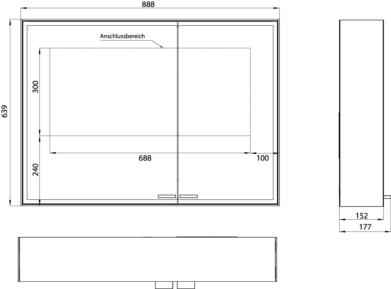 emco LED-Spiegelschrank Prestige 2 Aufputz, breite Tür links, 887 mm emco LED-Spiegelschrank Prestige 2 Aufputz, breite Tür links, 887 mm