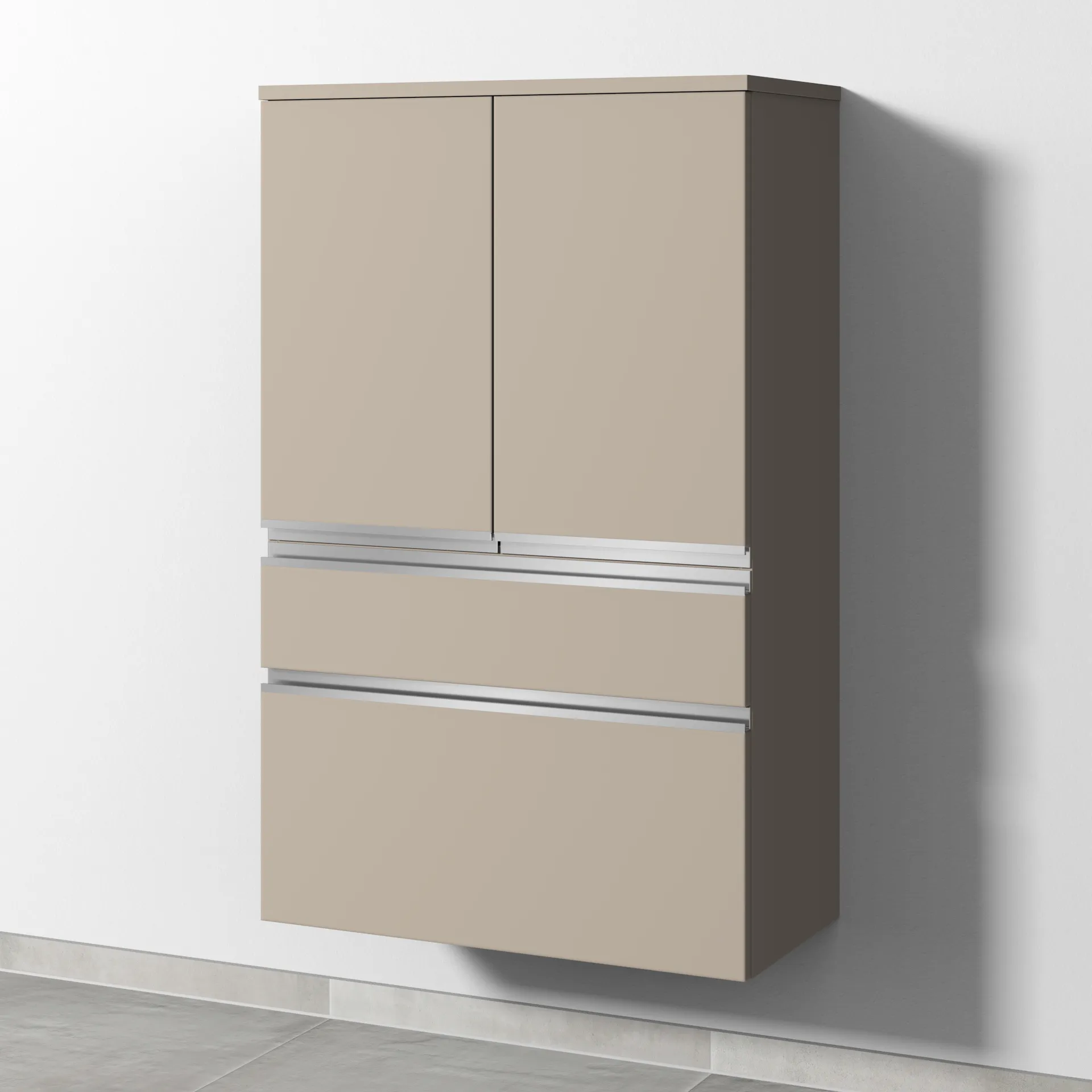 Sanipa Mittelschrank „2morrow“ 700 × 1105 × 350 mm in Sandgrau (matt)