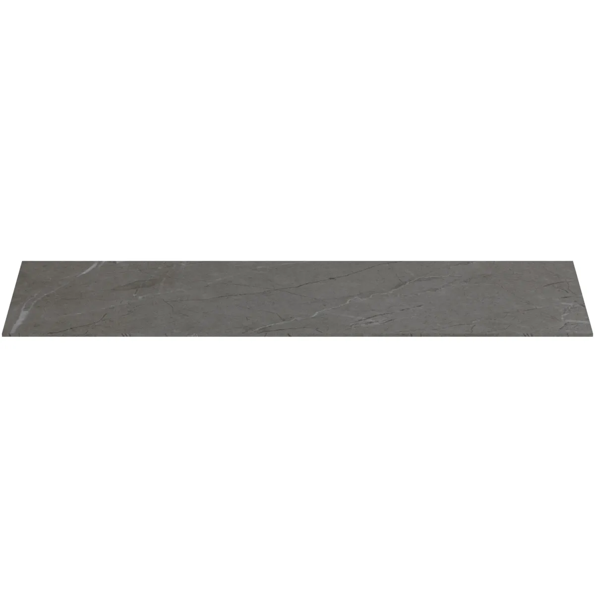 Waschtischplatte Conca, aus Keramik, 1002x373x6mm, Marmor Noir Desir
