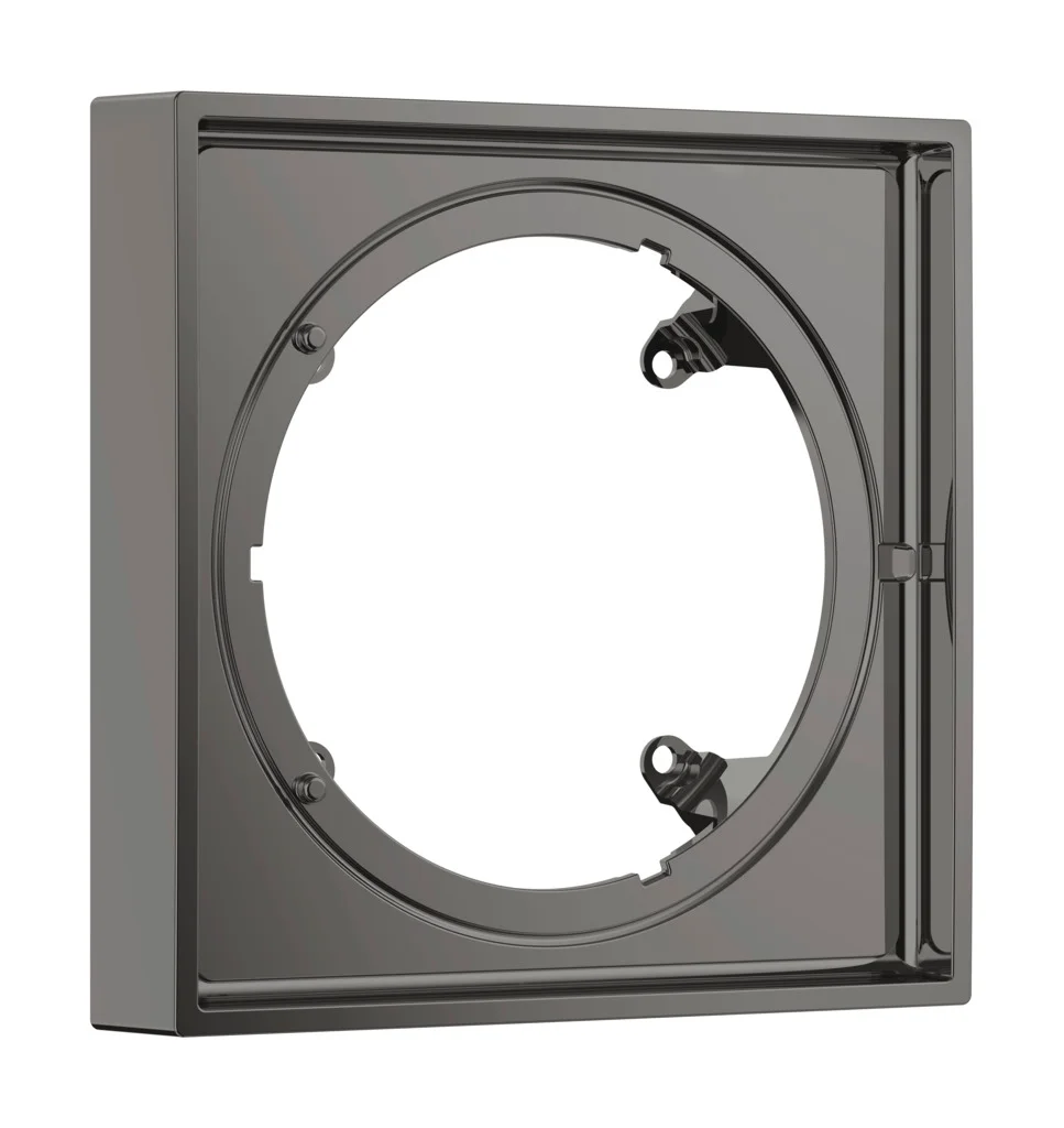 Hansgrohe AXOR ShowerSelect ID Verlängerungsrosette eckig 22 mm, Polished Black Chrome