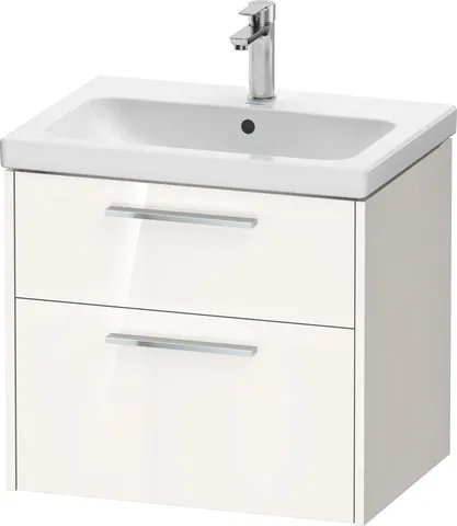 Duravit Waschtischunterschrank Wandhängend „D-Code“ 63,4 × 55,5 × 46 cm in Weiß Hochglanz