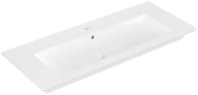 Villeroy & Boch Wandwaschtisch „Venticello“ 1200 × 500 × 175 mm, für Becken mittig, mit Hahnlochbohrung, Hahnlochposition mittig in Weiß Alpin Villeroy & Boch Wandwaschtisch „Venticello“ 1200 × 500 × 175 mm, für Becken mittig, mit Hahnlochbohrung, Hahnlochposition mittig in Weiß Alpin