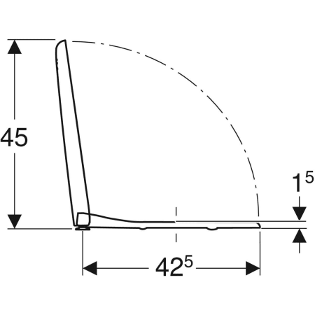 Geberit WC-Sitz ehemals Keramag „Smyle“, Soft Closing, Befestigung von oben Geberit WC-Sitz ehemals Keramag „Smyle“, Soft Closing, Befestigung von oben