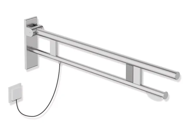 HEWI Stützklappgriff Duo, System 900, Edelstahl, Ausladung 900 mm HEWI Stützklappgriff Duo, System 900, Edelstahl, Ausladung 900 mm