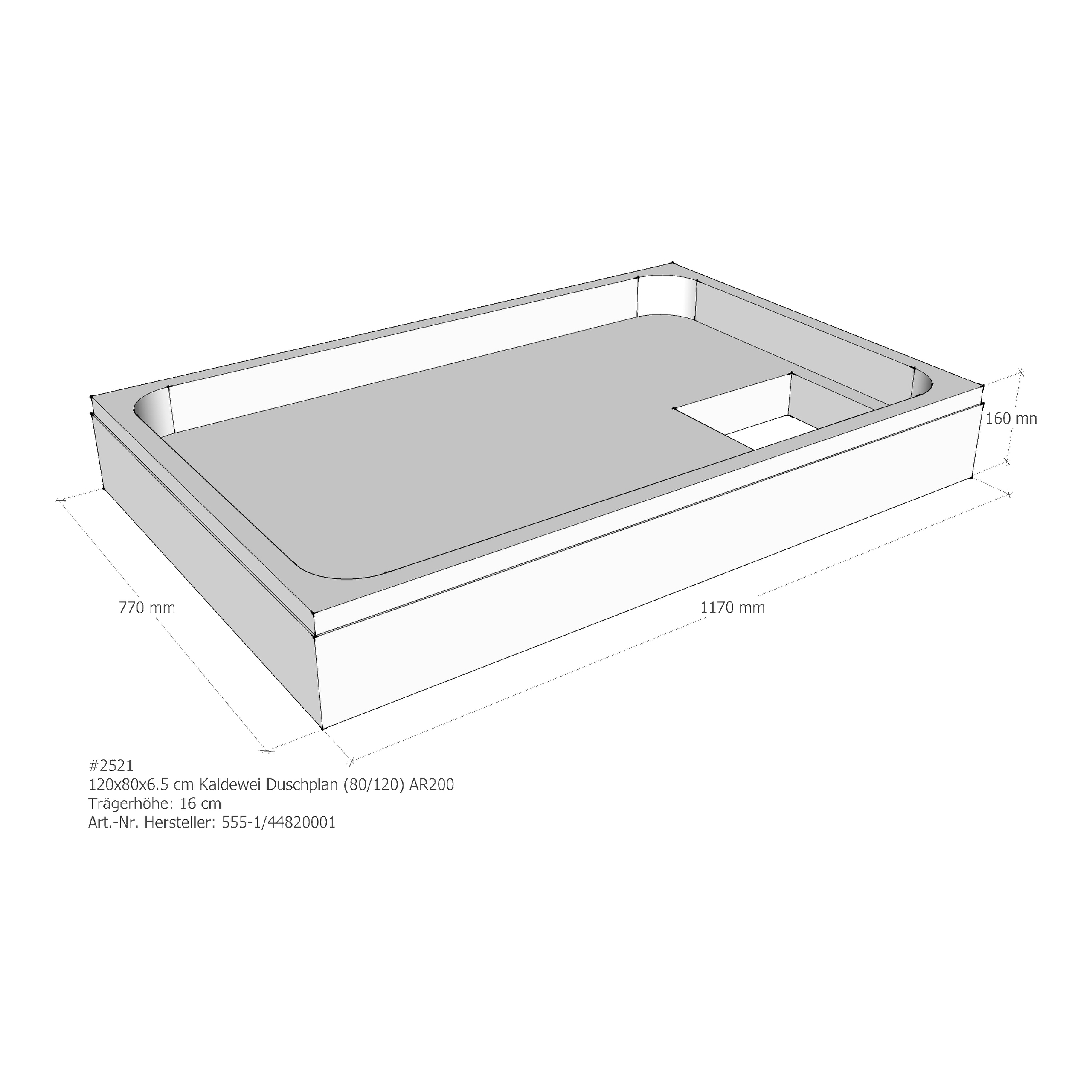 Duschwannenträger für Kaldewei Duschplan 120 × 80 × 6,5 cm Breite: 80 cm / Länge: 120 cm Duschwannenträger für Kaldewei Duschplan 120 × 80 × 6,5 cm Breite: 80 cm / Länge: 120 cm